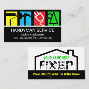 Stunning Builders Service Logo Construction Business Card