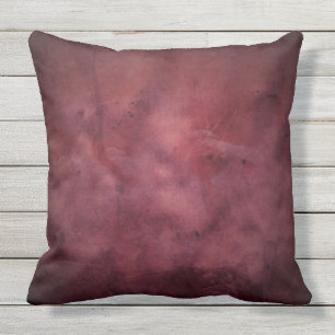 STUNNING BURGUNDY DISTRESSED TEXTURE Throw Cushion