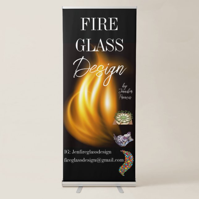 Stunning business Vertical Retractable Banner (Front)