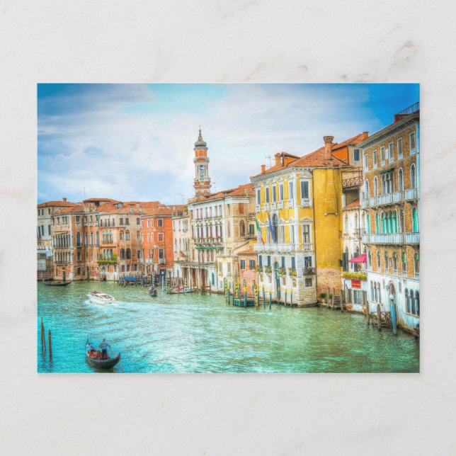 Stunning Canal Grande Venice Photo gifts, picture Postcard (Front)