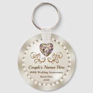 Stunning Cheap, Wedding Anniversary Party Favours Key Ring