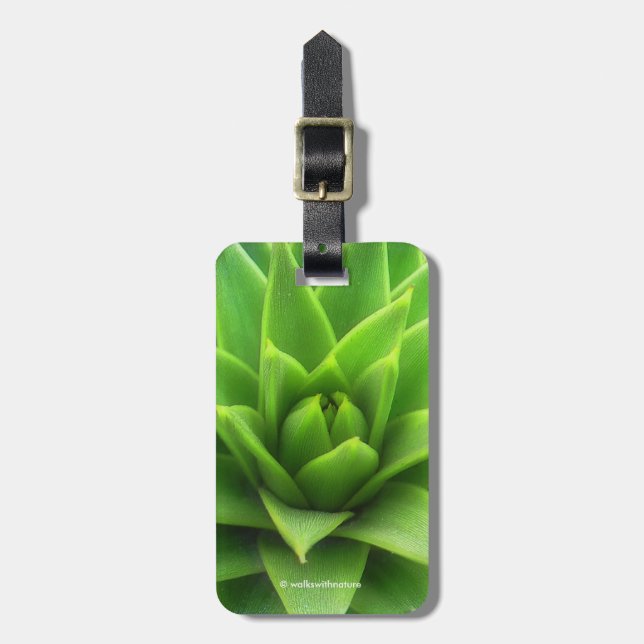 Stunning Chilean Pine Monkey Puzzle Tree Luggage Tag (Front Vertical)