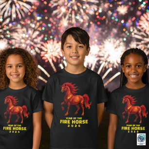 Stunning Chinese Year of the Fire Horse 2026 T-Shirt