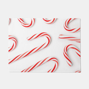 Stunning Christmas Candy Canes Doormat