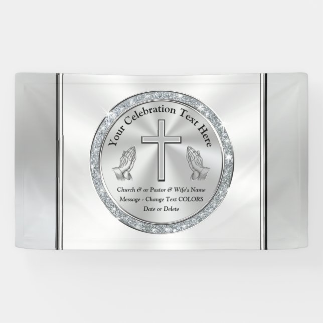 Stunning Church Banner, Any Occasion Religious Banner (Horizontal)