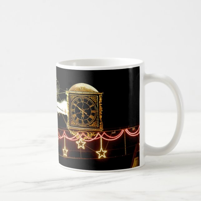 Stunning Clock at Xmas Coffee Mug (Right)