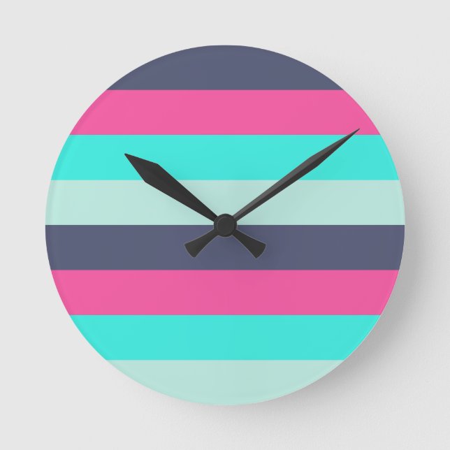 Stunning colour combinations Art & Wall Décor Round Clock (Front)