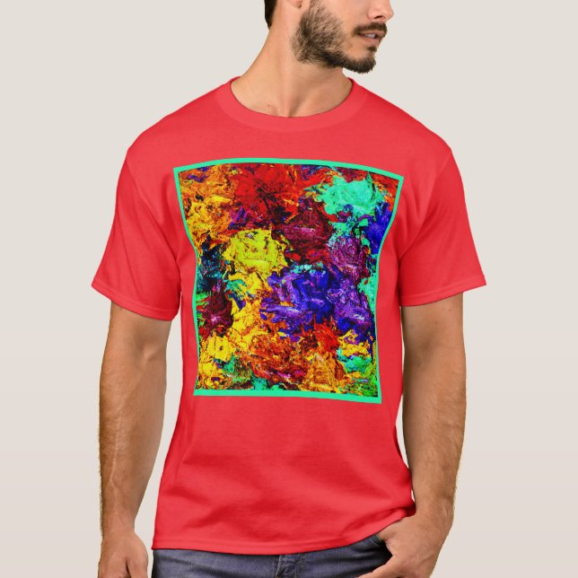Stunning Colourful Abstract Pattern T-Shirt (Front)