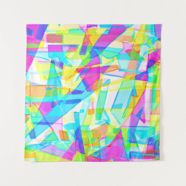Stunning Colours of Geometric Pattern Tapestry (Front)