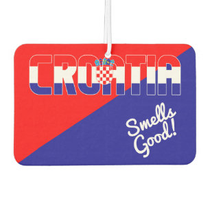 Stunning Croatia Flag Air Freshener