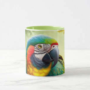 Stunning Custom Monogram Parrot Macaw Mug