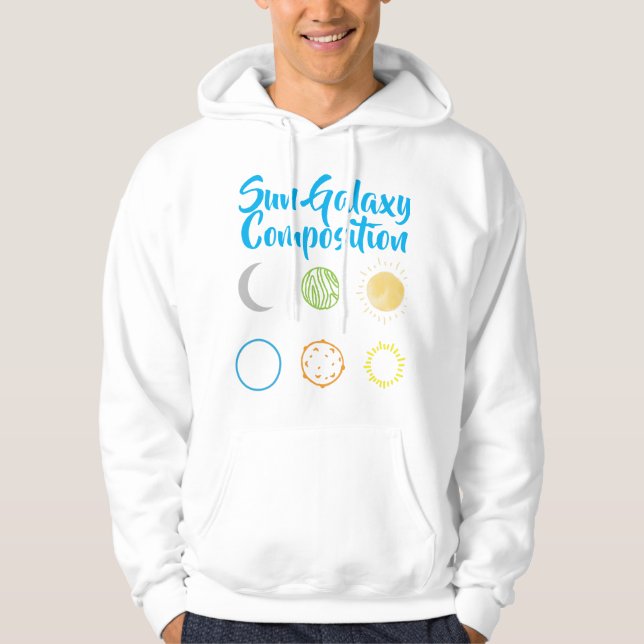 Stunning Design of Sun Galaxy Combination  Hoodie (Front)