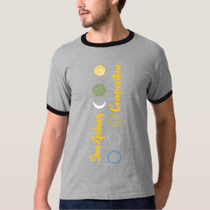 Stunning Design of Sun Galaxy Combination  T-Shirt