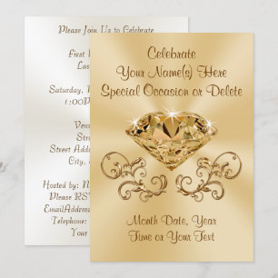 Stunning Diamond Invitations PERSONALIZED