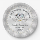 Stunning, Diamond Paper Plates, PERSONALIZED