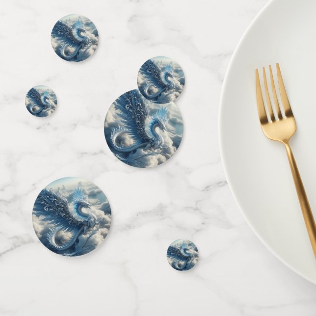 Stunning Dragon Surrounded by Clouds  Confetti (Group)