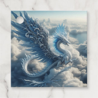 Stunning Dragon Surrounded by Clouds  Favour Tags