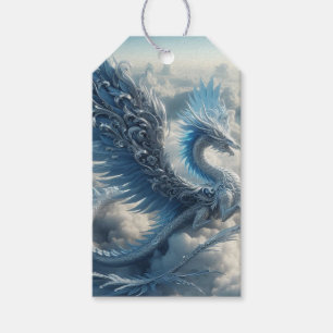 Stunning Dragon Surrounded by Clouds Gift Tags