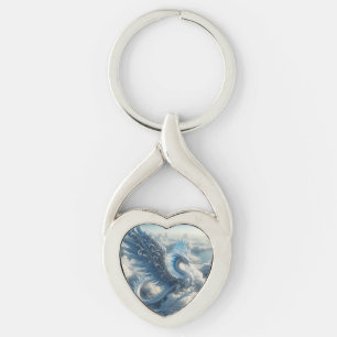Stunning Dragon Surrounded by Clouds Key Ring