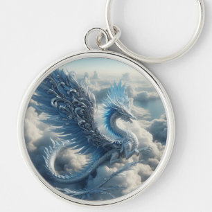 Stunning Dragon Surrounded by Clouds Key Ring
