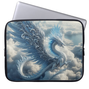 Stunning Dragon Surrounded by Clouds Laptop Sleeve