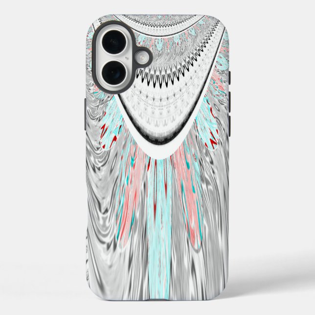 Stunning edgy soft cyan colours vector illustratio Case-Mate iPhone case (Back)