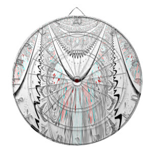 Stunning edgy soft cyan colours vector illustratio dartboard