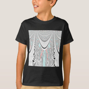 Stunning edgy soft cyan colours vector illustratio T-Shirt