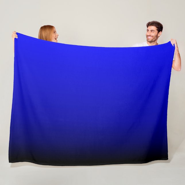 Stunning Electric Blue Fleece Blanket (In Situ)