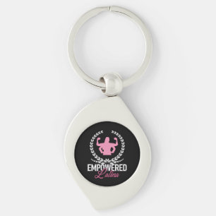 Stunning Empowered Latina AF Strong Woman Key Ring