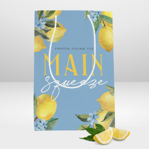 Stunning Found Her Main Squeeze Watercolor Lemon Medium Gift Bag