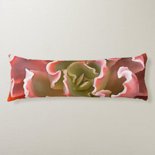 Stunning Garden Succulent Pink Tones Realistic Art Body Cushion