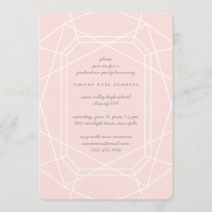 Stunning Gem Chic Graduation Party Invitations