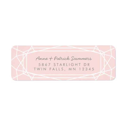 Stunning Gem Chic Modern Return Address Labels