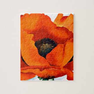 Stunning Georgia O'Keeffe Red Poppy Jigsaw Puzzle