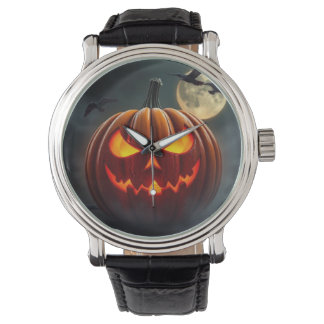 Stunning Glowing Pumpkin Watch for Halloween