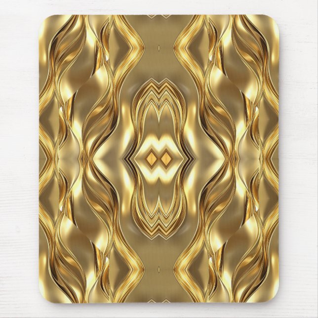 Stunning Golden abstract design Mouse Mat (Front)