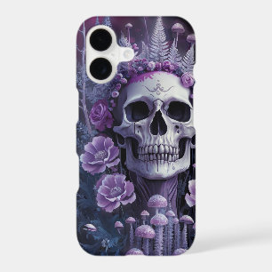 Stunning Goth Skull on Plum, Midnight Macabre