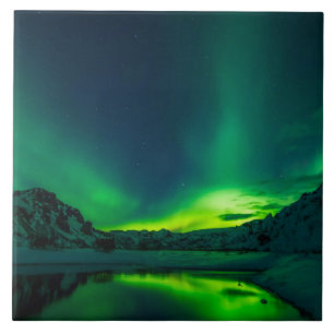 Stunning Green Aurora Tile