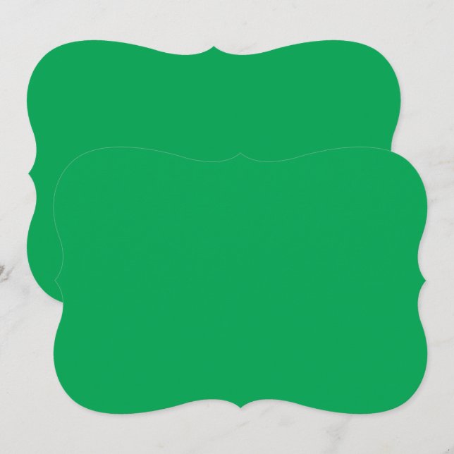 Stunning Green Background with White Border Design Card (Front/Back)
