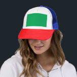 Stunning Green Background with White Border Design Trucker Hat<br><div class="desc">Create a striking contrast on your website with a simple,  clean,  and modern design featuring a green background and white border. Elevate your graphic with this elegant touch!</div>