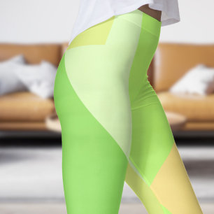 Stunning Green Fade Abstract Leggings