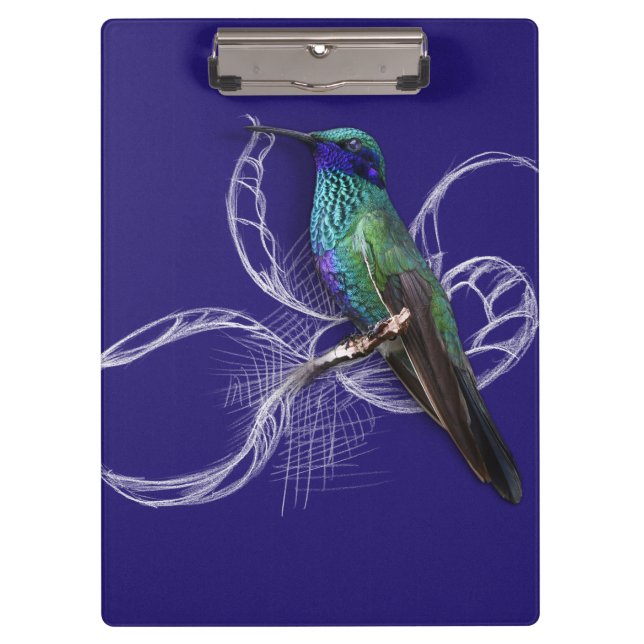 Stunning Hummingbird - personalise by adding name Clipboard (Front)
