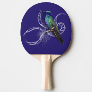 Stunning Hummingbird - personalise by adding name Ping Pong Paddle