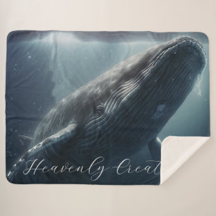 Stunning Humpback Whale Sherpa Blanket