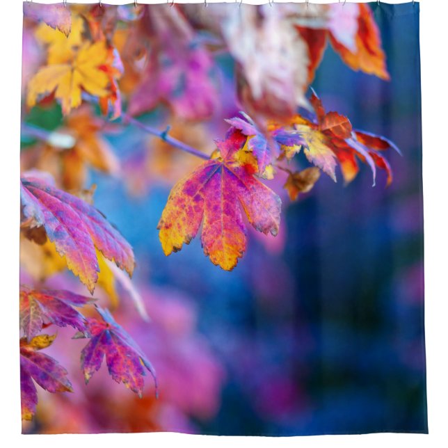 Stunning Japanese Maple leaves Shower Curtain (Front)