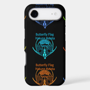 Stunning Kenyan Butterfly Flag Typography Elegant 