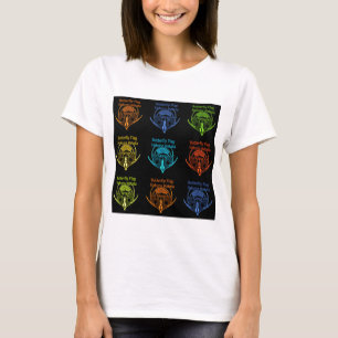 Stunning Kenyan Butterfly Flag Typography Elegant T-Shirt