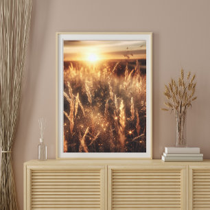 Stunning Landscape Nature Sunset Art Poster