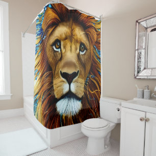 Stunning Lion Shower Curtain